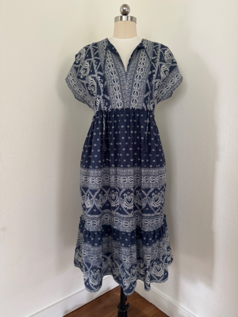 Melissa Nepton Janelle Blue Boho Dress